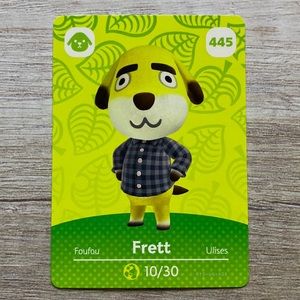 Genuine Animal Crossing Amiibo card Frett